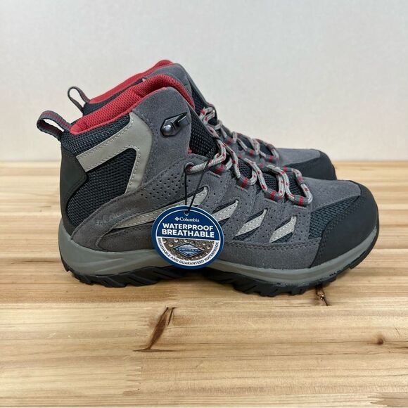 Columbia Shoes - New Columbia Crestwood Mid Waterproof hiking boots womens 7.5 grey pink